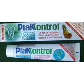 Plakkontrol Dentifricio Natural White - Azione sbiancante gusto menta | NATURALWEB